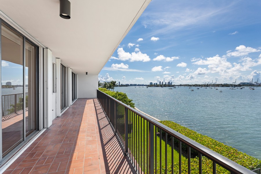 Real Estate Photography - 1000 Venetian Way, Apt 301, Miami Beach, FL, 33139 - Balcony