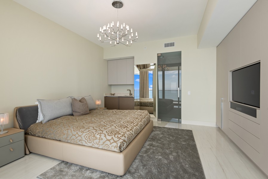 Real Estate Photography - 18975 Collins Ave. #1803, Sunny Isles, FL, 33160 - Primary Bedroom