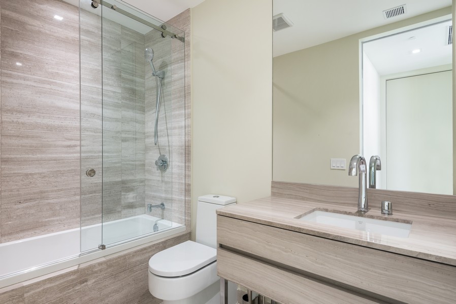 Real Estate Photography - 18975 Collins Ave. #1803, Sunny Isles, FL, 33160 - 2nd Bathroom
