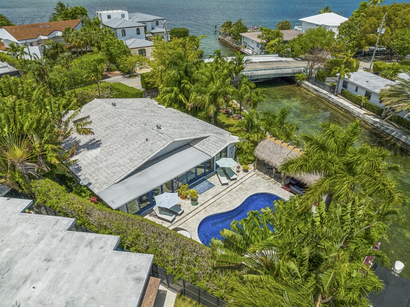 Real Estate Photography - 7975 Biscayne Point Cir, Miami Beach, FL, 33141 - Aerial View