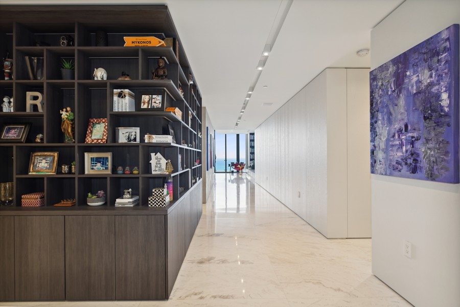 Real Estate Photography - 17141 Collins Ave #2801, Sunny Isles Beach, FL, 33160 - Foyer