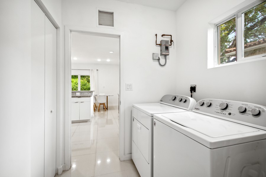 Real Estate Photography - 127 Northeast 90th Street, El Portal, FL, 33138 - Laundry Room