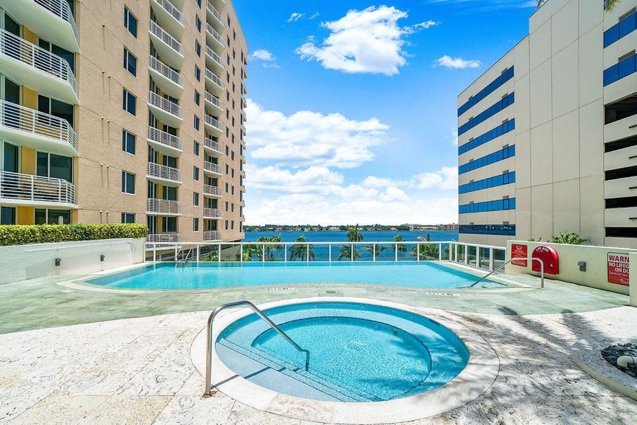 Real Estate Photography - 1551 N FLAGLER DRIVE UNIT 902, WEST PALM BEACH, FL, 33401 - Infinity Pool-East