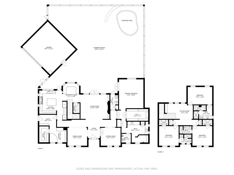 Real Estate Photography - 3609 Lonzalo Way, New Port Richey, FL, 34655 - Floor Plan