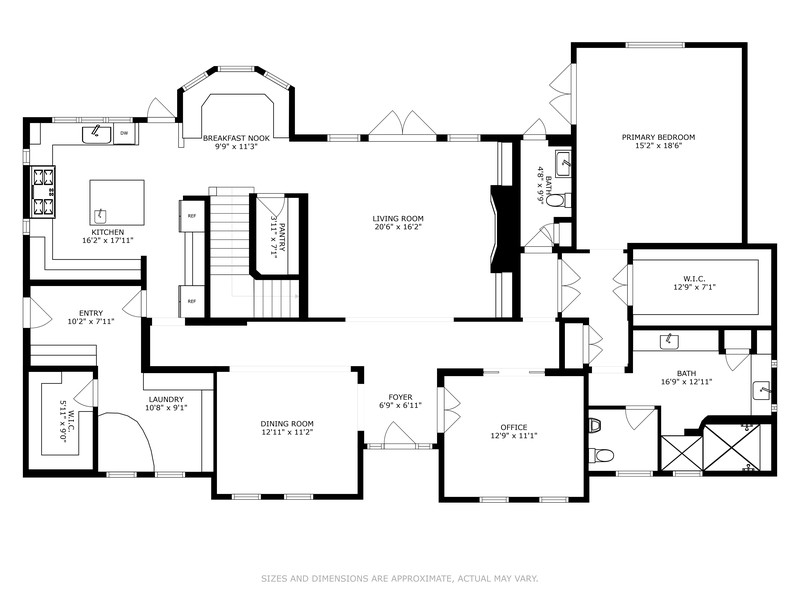 Real Estate Photography - 3609 Lonzalo Way, New Port Richey, FL, 34655 - Floor Plan