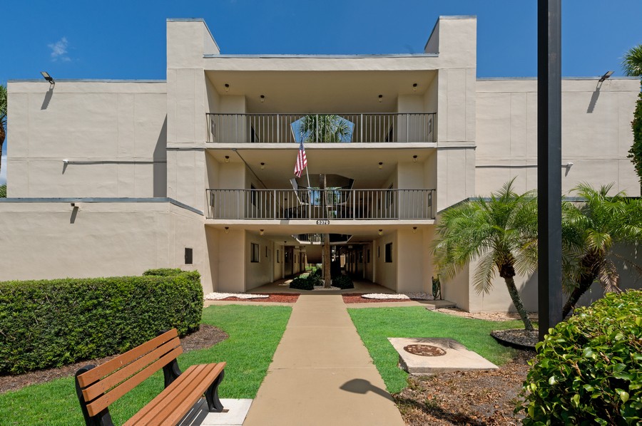 Real Estate Photography - 5370 Las Verdes Circle #201, Delray Beach, FL, 33484 - Front View