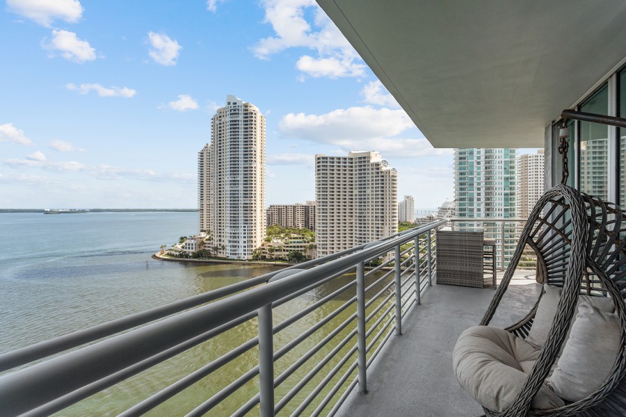 Real Estate Photography - 335 S Biscayne Blvd Unit#1709, Miami, FL, 33131 - Balcony