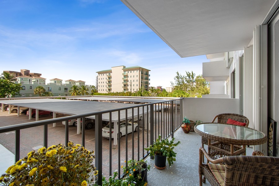 Real Estate Photography - 405 N. Ocean Blvd. #217, Pompano Beach, FL, 33062 - Balcony