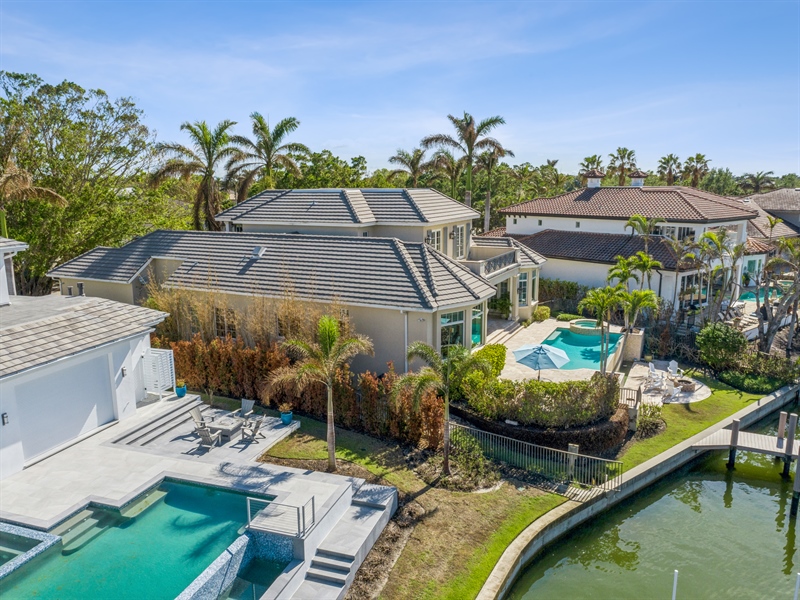 Real Estate Photography - 3219 Crayton Road, Naples, FL, 34103 - Aerial View