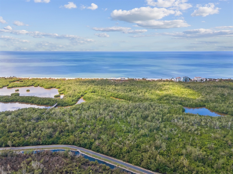 Real Estate Photography - 7225 Pelican Bay Blvd, #2001, Naples, FL, 34108 - Aerial View