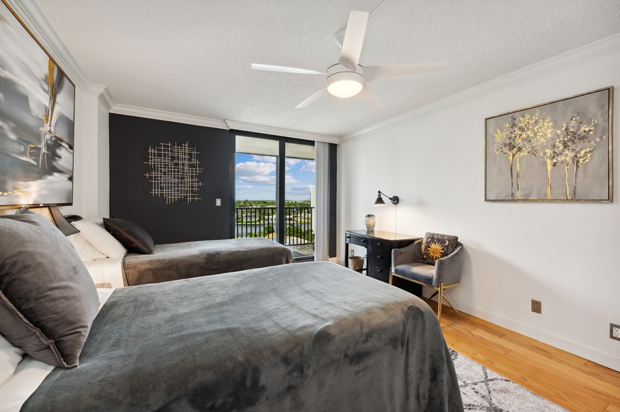 Real Estate Photography - 3400 S Ocean Blvd, 9K, Highland Beach, FL, 33487 - 2nd Bedroom