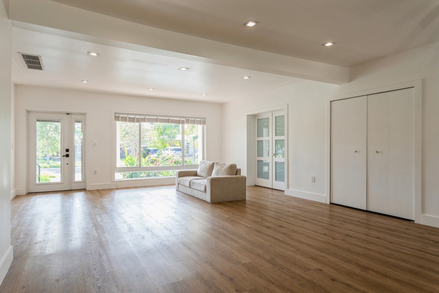 Real Estate Photography - 1307 Daytonia Road, Miami Beach, FL, 33141 - Living Room