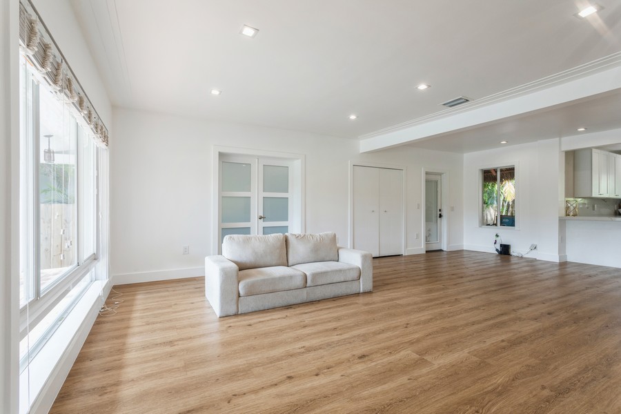 Real Estate Photography - 1307 Daytonia Road, Miami Beach, FL, 33141 - Living Room