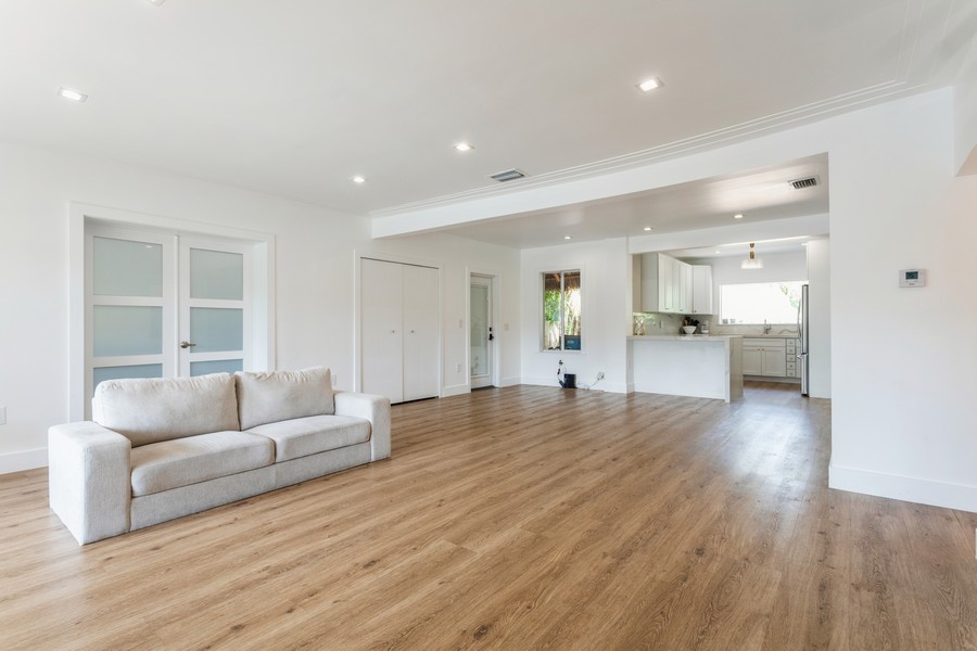 Real Estate Photography - 1307 Daytonia Road, Miami Beach, FL, 33141 - Living Room