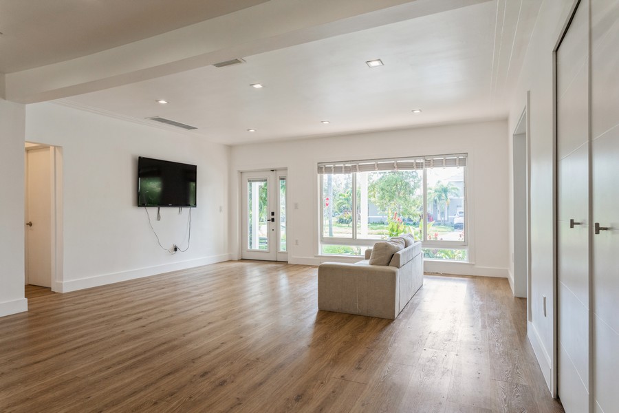 Real Estate Photography - 1307 Daytonia Road, Miami Beach, FL, 33141 - Living Room
