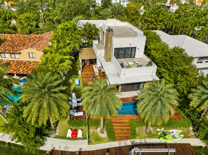 Real Estate Photography - 3427 Meridian Ave, Miami Beach, FL, 33140 - Aerial View