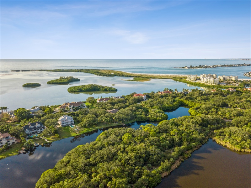 Real Estate Photography - 1906 Oceanview Drive, St. Petersburg, FL, 33715 - Aerial View