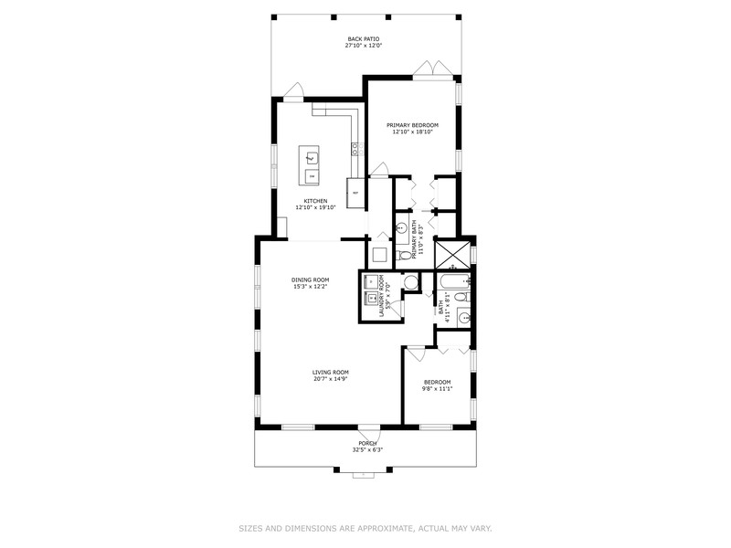 Real Estate Photography - 846 Park Place, West Palm Beach, FL, 33401 - Floor Plan