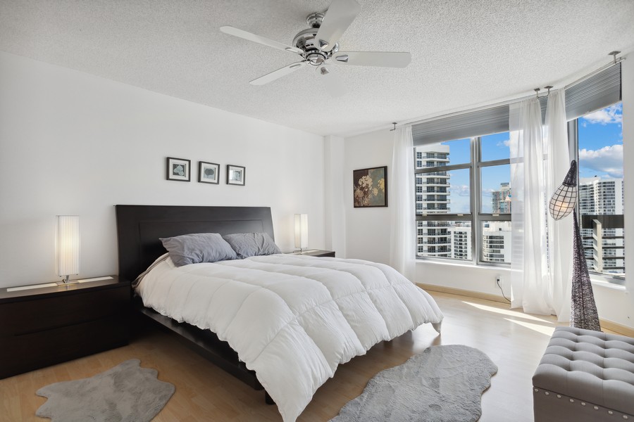 Real Estate Photography - 19195 Mystic Pointe Drive #2403, Aventura, FL, 33180 - 2nd Bedroom