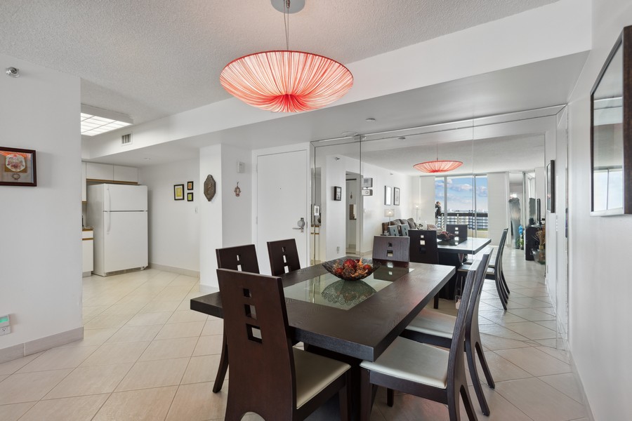 Real Estate Photography - 19195 Mystic Pointe Drive #2403, Aventura, FL, 33180 - Dining Room