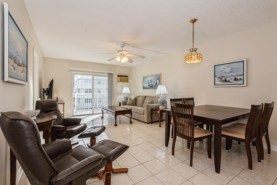 Real Estate Photography - 720 Orton Ave, #306, Fort Lauderdale, FL, 33304 - Living Room / Dining Room