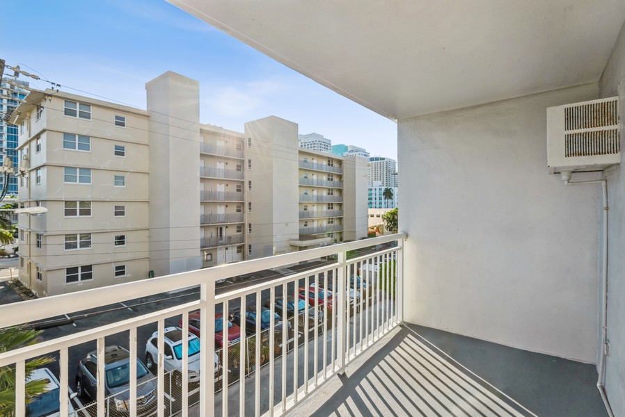 Real Estate Photography - 720 Orton Ave, #306, Fort Lauderdale, FL, 33304 - Balcony