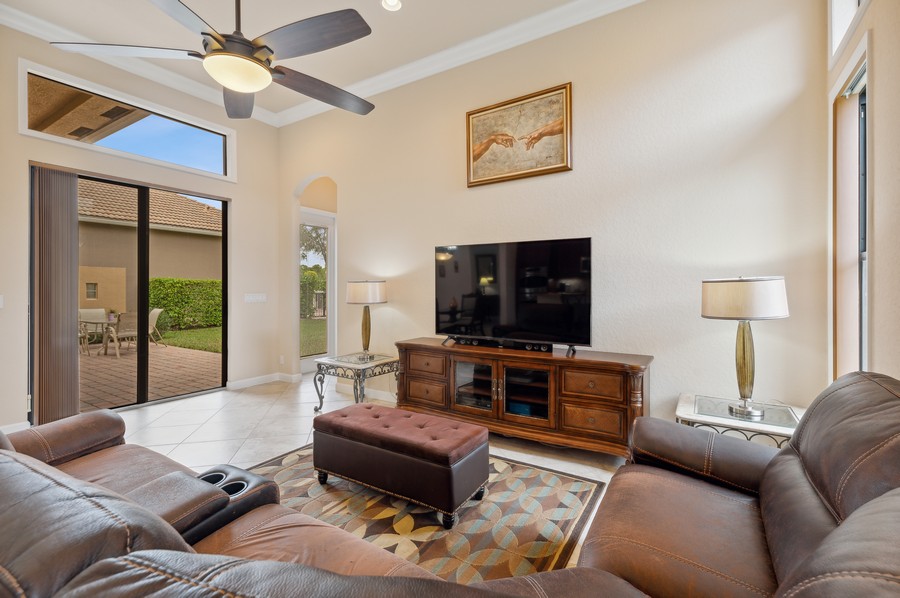 Real Estate Photography - 15660 Glencrest Avenue, Delray Beach, FL, 33446 - Family Room