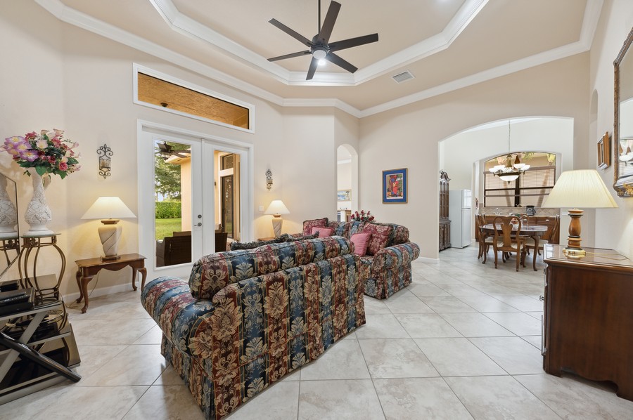Real Estate Photography - 15660 Glencrest Avenue, Delray Beach, FL, 33446 - Living Room / Dining Room