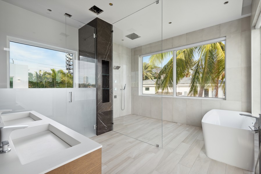 Real Estate Photography - 1510 Bay Dr, Miami Beach, FL, 33141 - Primary Bathroom