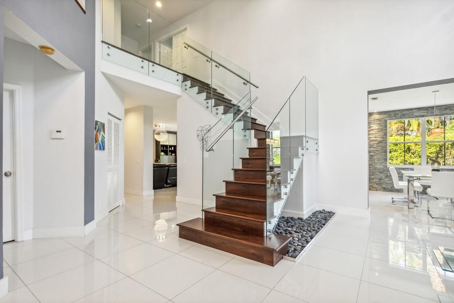 Real Estate Photography - 1440 Thrush Ct., Weston, FL, 33327 - Staircase