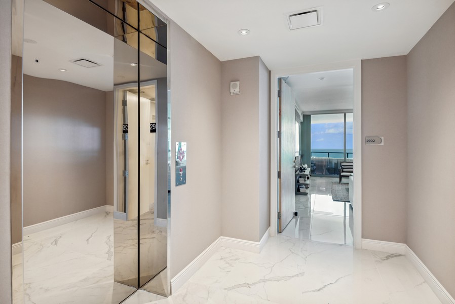 Real Estate Photography - 15701 Collins Ave, Unit 2902, Sunny Isles Beach, FL, 33301 - Foyer