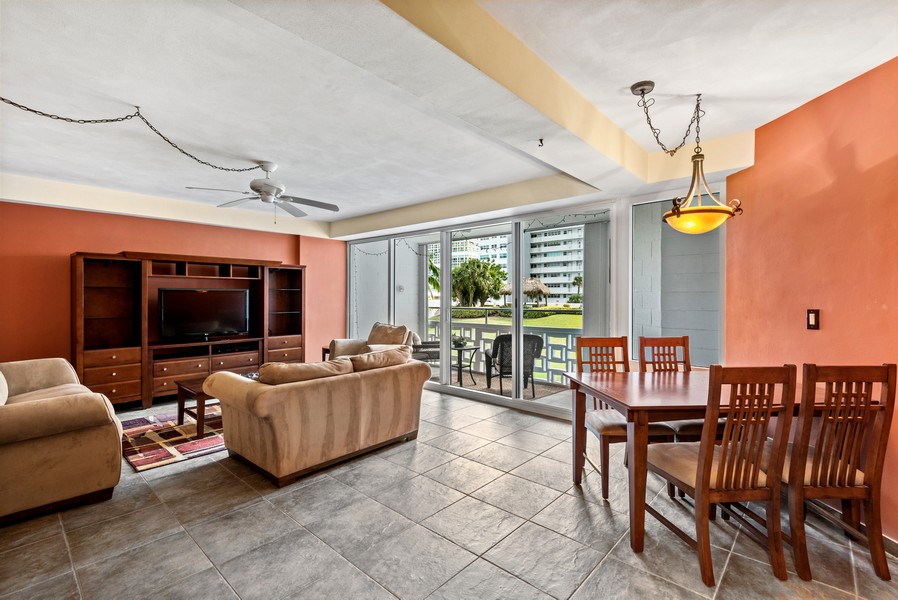 Real Estate Photography - 1900 S. Ocean Dr. #206, Fort Lauderdale, FL, 33316 - Living Room / Dining Room