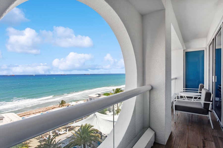 Real Estate Photography - 551 N Fort Lauderdale Beach Blvd, Fort Lauderdale, FL, 33304 - Balcony