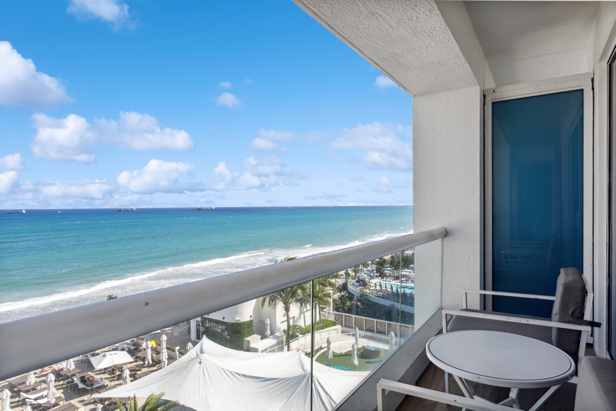 Real Estate Photography - 551 N Fort Lauderdale Beach Blvd, Fort Lauderdale, FL, 33304 - Balcony