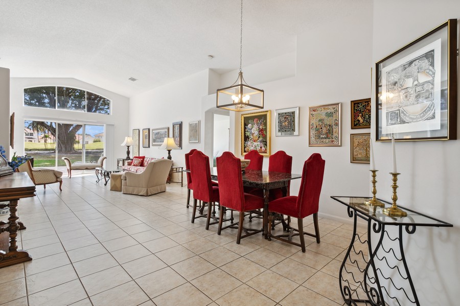 Real Estate Photography - 6288 Barton Creek Circle, Lake Worth, FL, 33463 - Dining Living Area