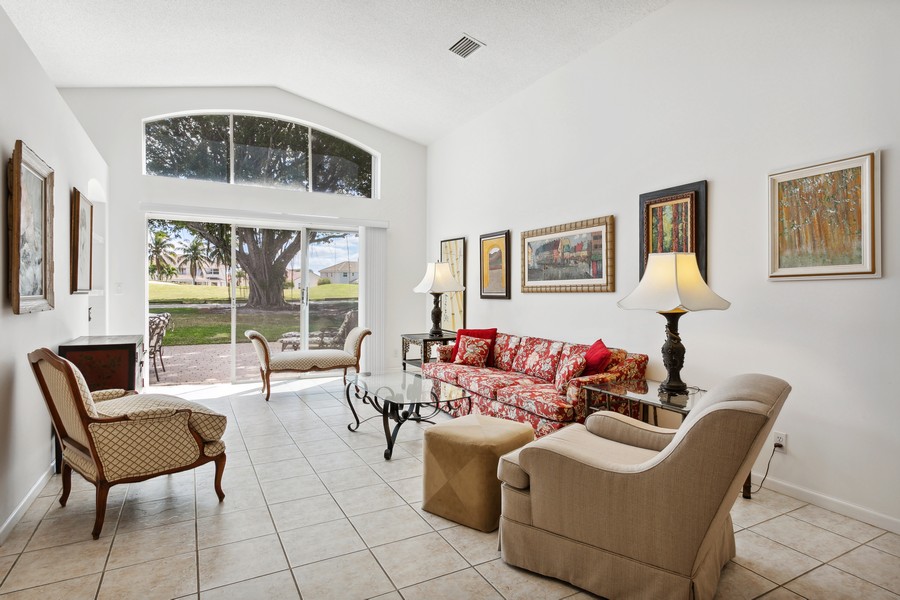 Real Estate Photography - 6288 Barton Creek Circle, Lake Worth, FL, 33463 - Living Room Area