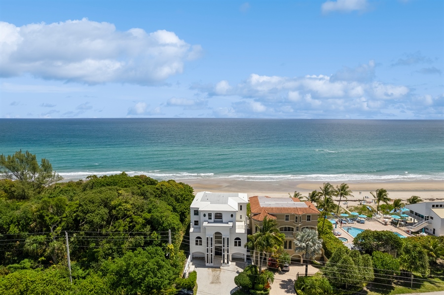 Real Estate Photography - 4713 South Ocean Blvd., Highland Beach, FL, 33487 - Aerial View