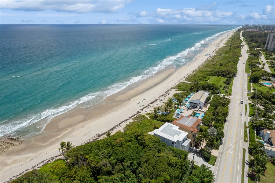 Real Estate Photography - 4713 South Ocean Blvd., Highland Beach, FL, 33487 - Aerial View