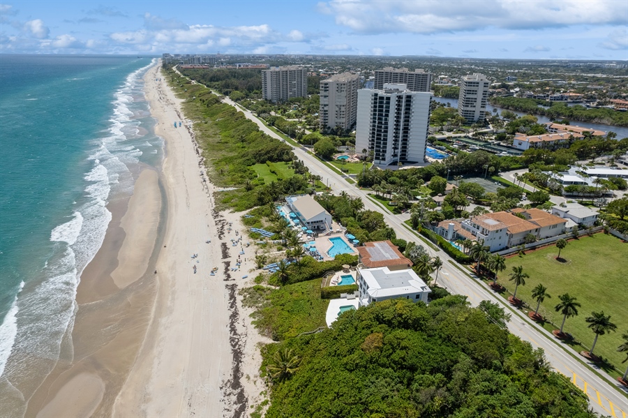 Real Estate Photography - 4713 South Ocean Blvd., Highland Beach, FL, 33487 - Aerial View