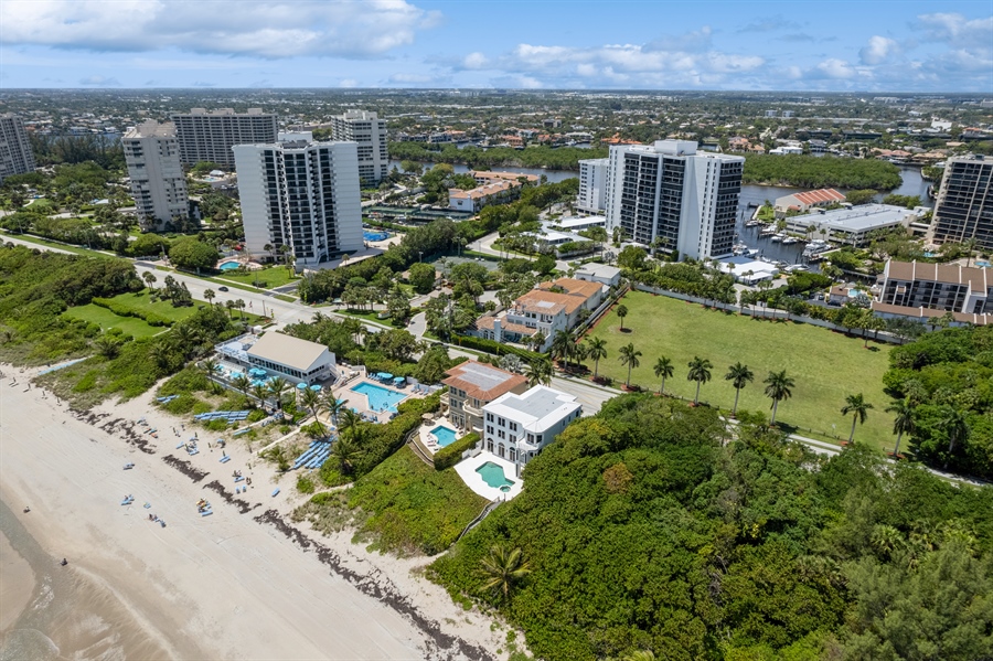 Real Estate Photography - 4713 South Ocean Blvd., Highland Beach, FL, 33487 - Aerial View
