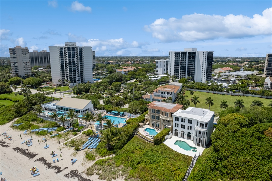 Real Estate Photography - 4713 South Ocean Blvd., Highland Beach, FL, 33487 - Aerial View