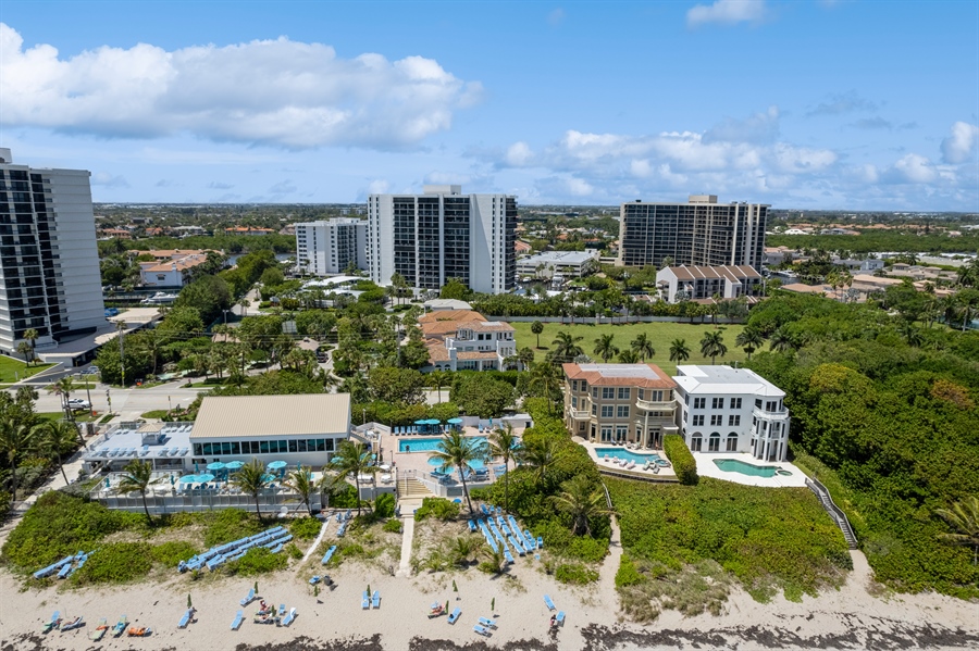 Real Estate Photography - 4713 South Ocean Blvd., Highland Beach, FL, 33487 - Aerial View