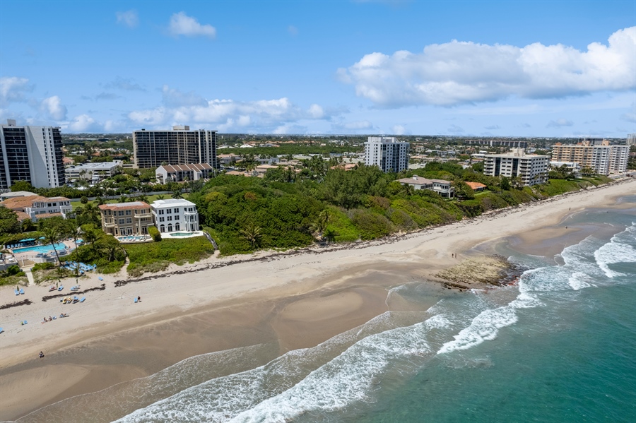 Real Estate Photography - 4713 South Ocean Blvd., Highland Beach, FL, 33487 - Aerial View