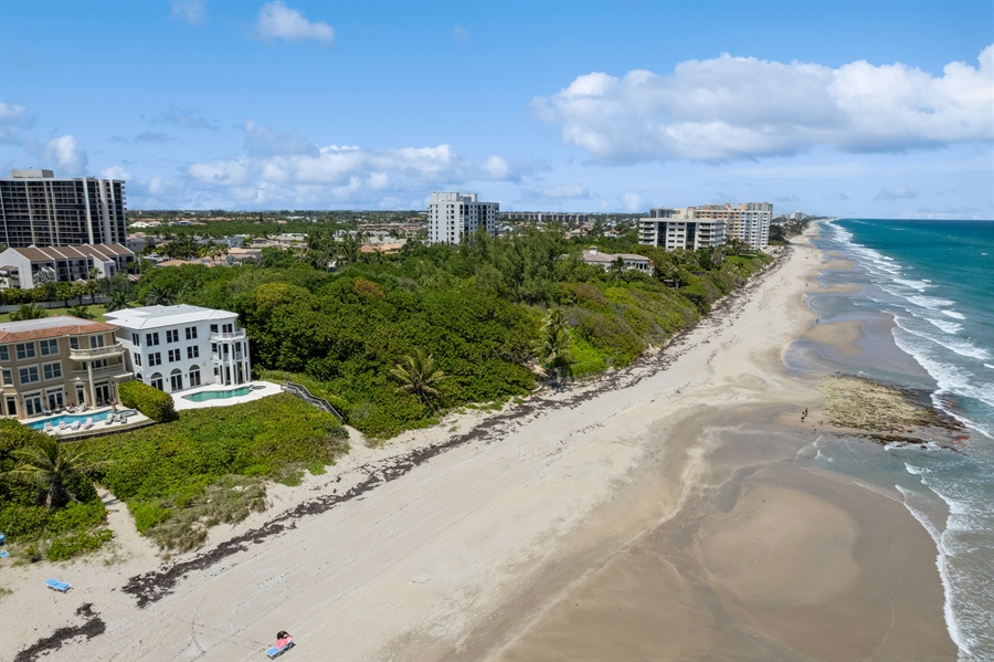 Real Estate Photography - 4713 South Ocean Blvd., Highland Beach, FL, 33487 - Aerial View