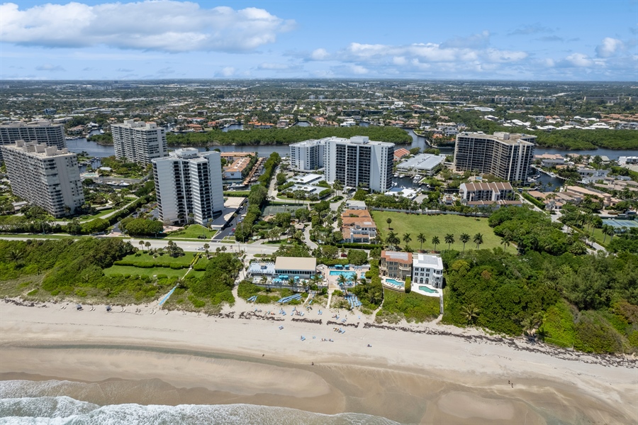Real Estate Photography - 4713 South Ocean Blvd., Highland Beach, FL, 33487 - Aerial View