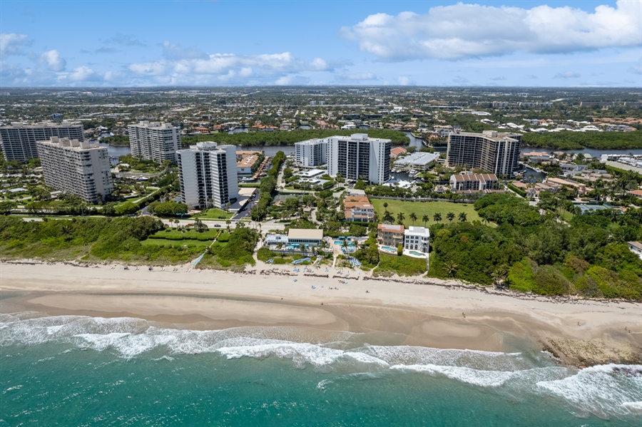 Real Estate Photography - 4713 South Ocean Blvd., Highland Beach, FL, 33487 - Aerial View