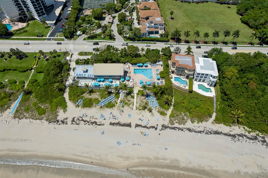 Real Estate Photography - 4713 South Ocean Blvd., Highland Beach, FL, 33487 - Aerial View
