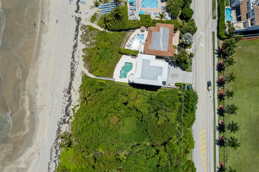 Real Estate Photography - 4713 South Ocean Blvd., Highland Beach, FL, 33487 - Aerial View