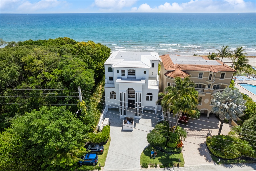Real Estate Photography - 4713 South Ocean Blvd., Highland Beach, FL, 33487 - Aerial View