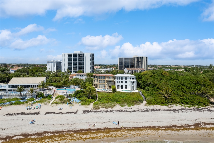 Real Estate Photography - 4713 South Ocean Blvd., Highland Beach, FL, 33487 - Aerial View